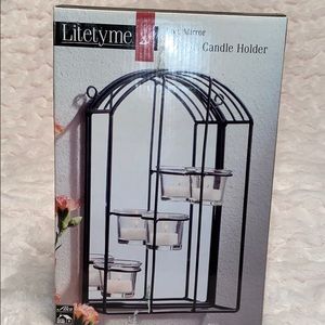 Mirror tea light sconce